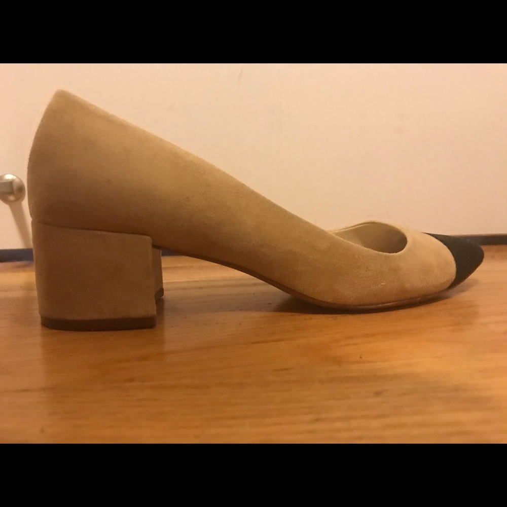 Zara cap-toe block heel (only worn a few times)